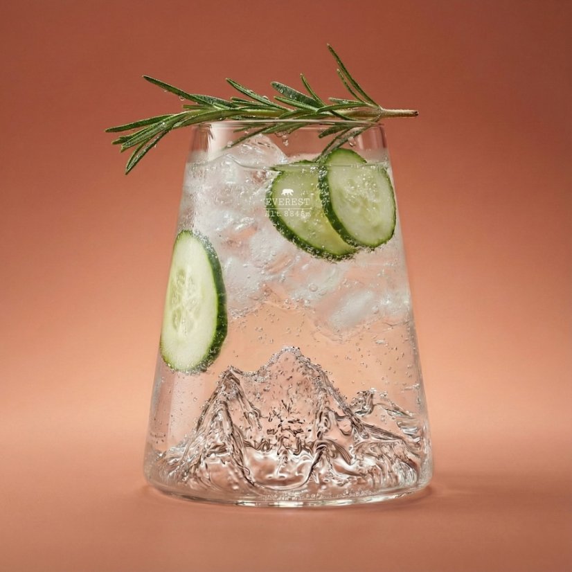 Alaskan Maker Designová křišťálová sklenice Mount Everest