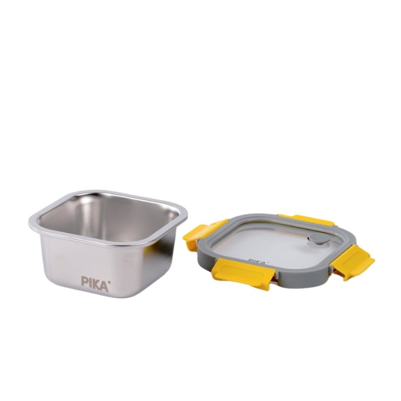Pika Čtvercový nerezový lunchbox do mikrovlnky 600ml