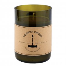 Aromka vonná sójová svíčka v láhvi od vína Chardonnay