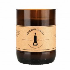 Aromka vonná sójová svíčka v pivní láhvi Levandule