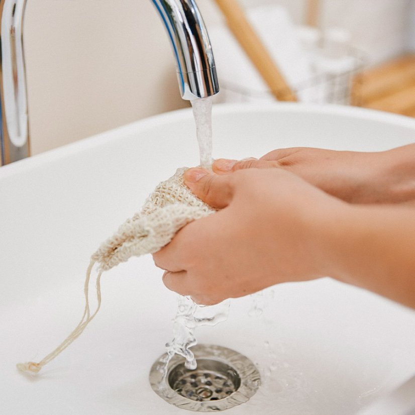 Hydrophil Sisalový sáček a houba na mýdlo