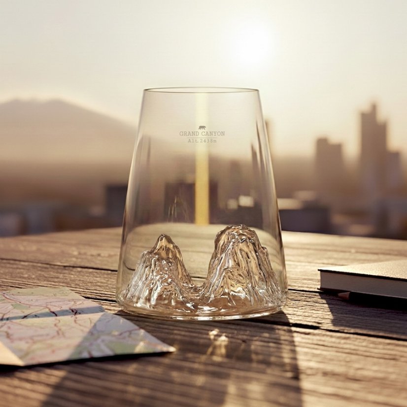 Alaskan Maker Designová křišťálová sklenice Grand Canyon