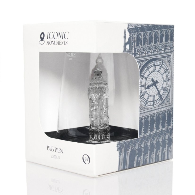 Alaskan Maker Designová křišťálová sklenice Monument Big Ben