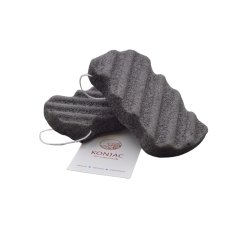 Konjac přírodní tělová houbička Černé aktivní bambusové uhlí