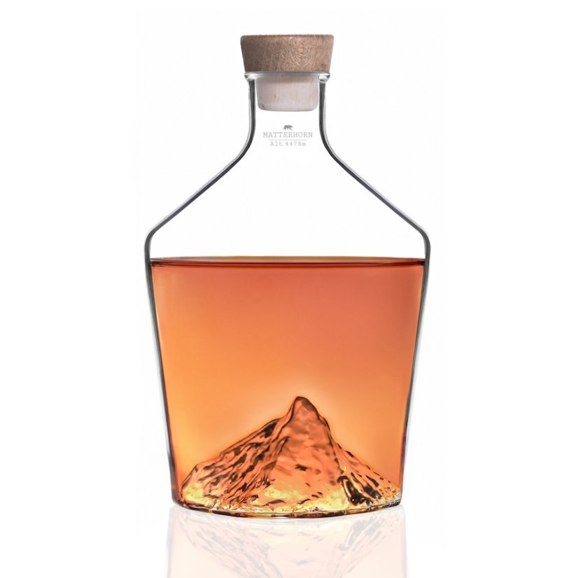 Alaskan Maker skleněná karafa na alkohol Matterhorn