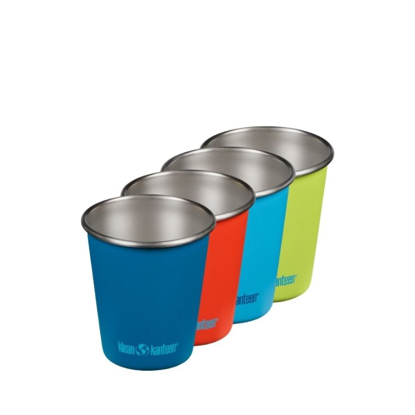 Klean Kanteen Sada dětských nerezových pohárků 4 x 296 ml