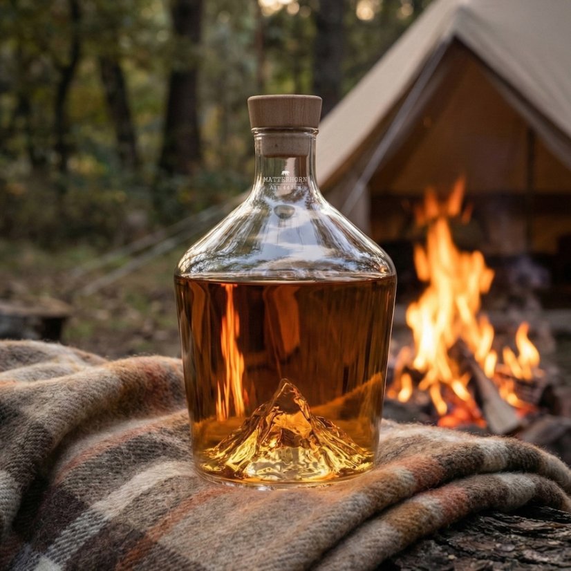 Alaskan Maker skleněná karafa na alkohol Matterhorn