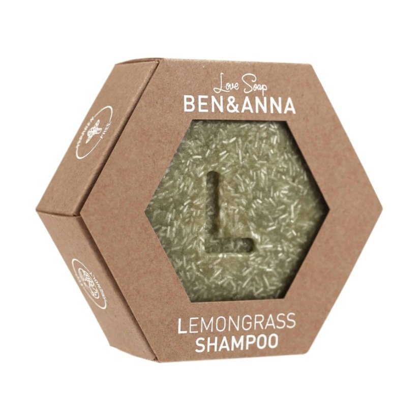 Ben & Anna Tuhý šampon pro suché a namáhané vlasy Citronová tráva 60g