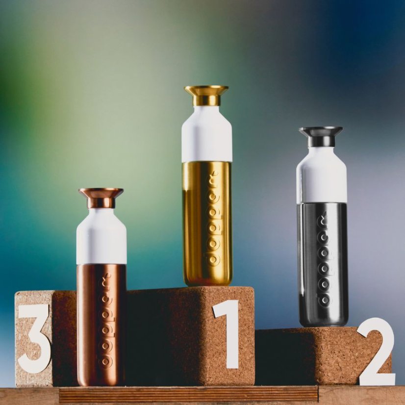 Dopper Metalická nerezová láhev na pití 490ml