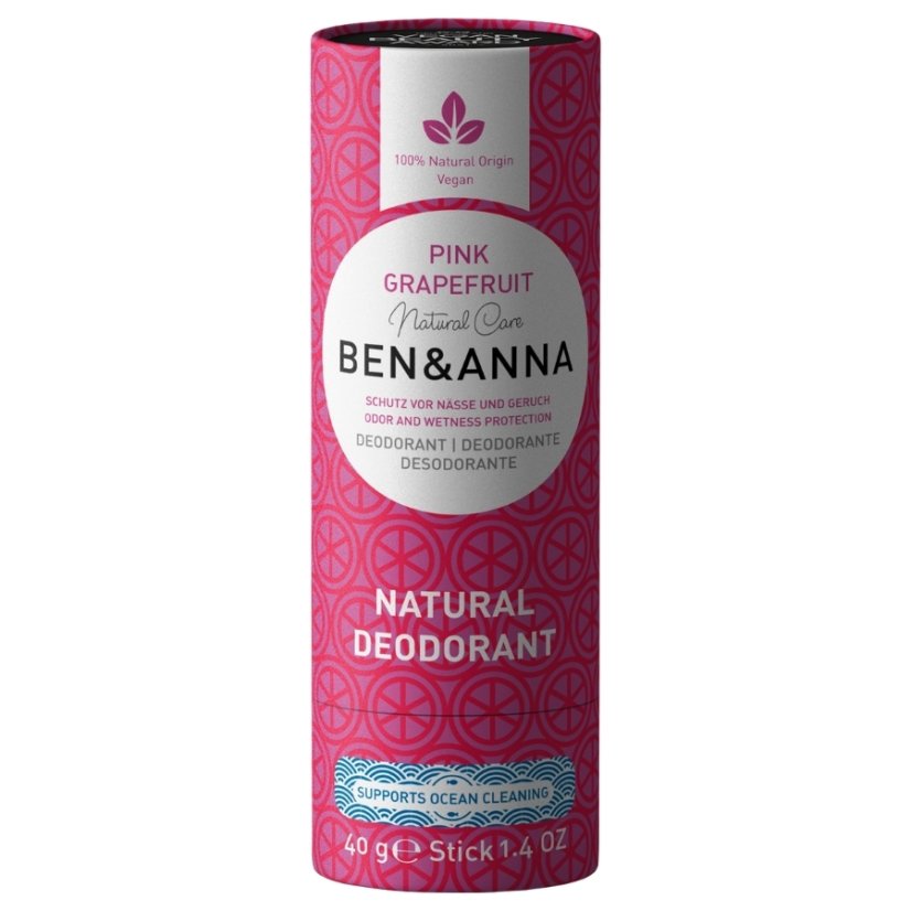 Ben & Anna Tuhý deodorant Růžový grapefruit 40g