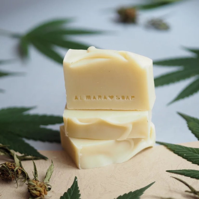 Almara Soap tuhé mýdlo Konopí