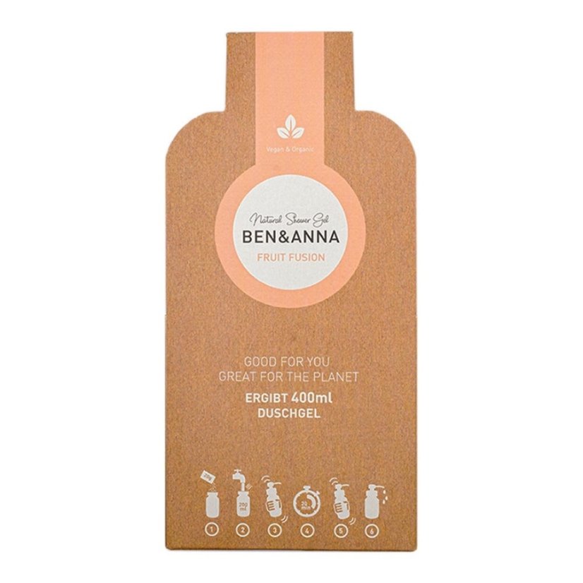 Ben & Anna Sprchový gel v prášku Fruit Fusion 2×20g