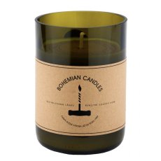 Aromka vonná sójová svíčka v láhvi od vína Cabernet