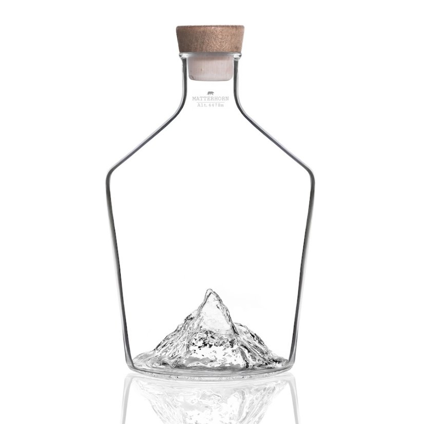 Alaskan Maker skleněná karafa na alkohol Matterhorn