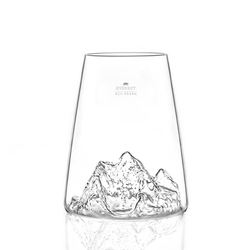 Alaskan Maker Designová křišťálová sklenice Mount Everest