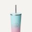 Neon Kactus Designový nerez pohár s brčkem 710 ml