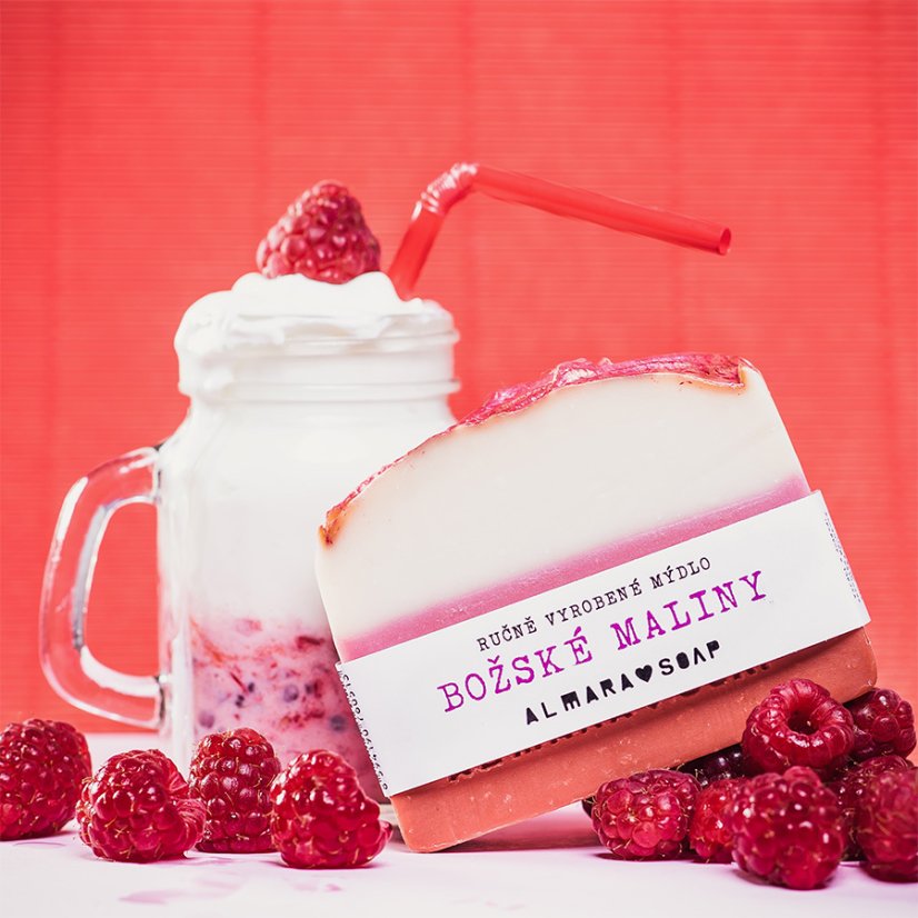 Almara Soap tuhé mýdlo Božské maliny
