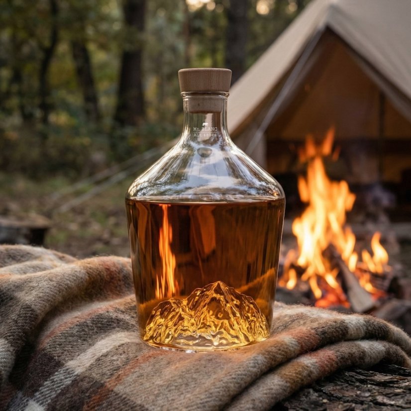 Alaskan Maker skleněná karafa na alkohol Mont Blanc
