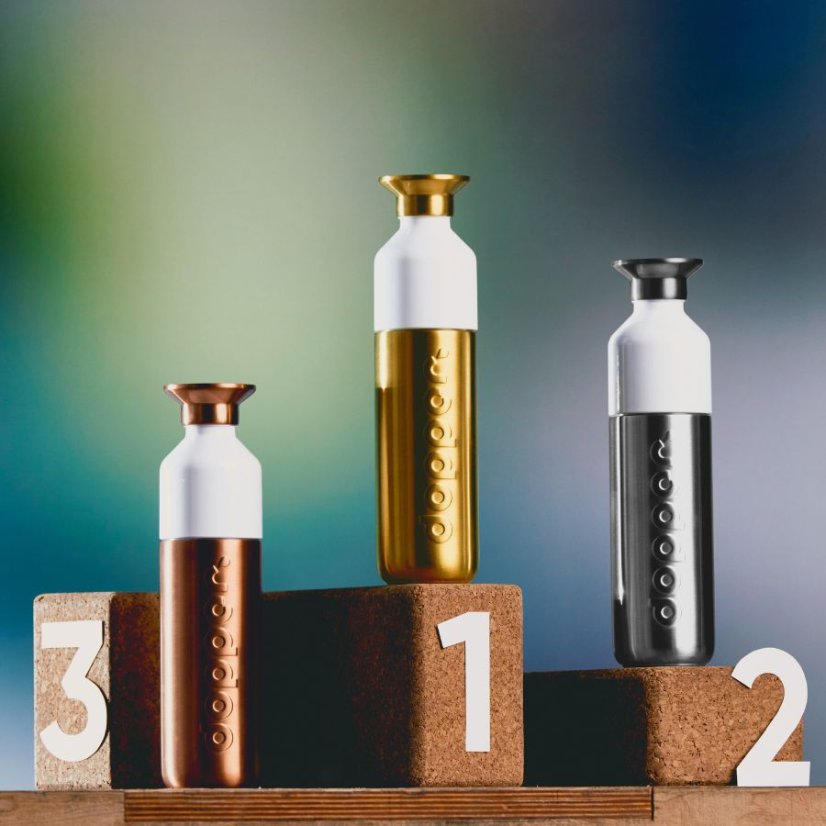 Dopper Metalická nerezová láhev na pití 490ml