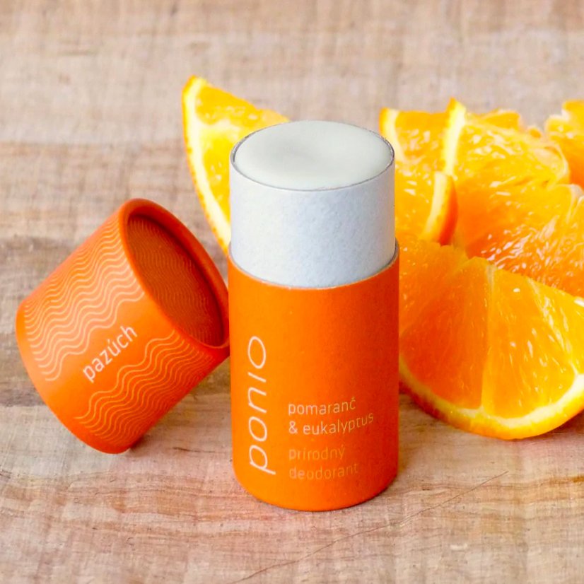 Ponio přírodní tuhý deodorant Pomeranč a Eukalyptus