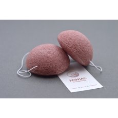 Konjac přírodní pleťová houbička Červený francouzský jíl