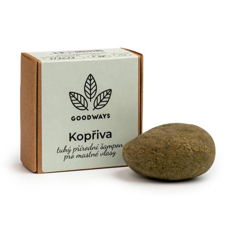 GoodWays tuhý šampon na vlasy Kopřiva