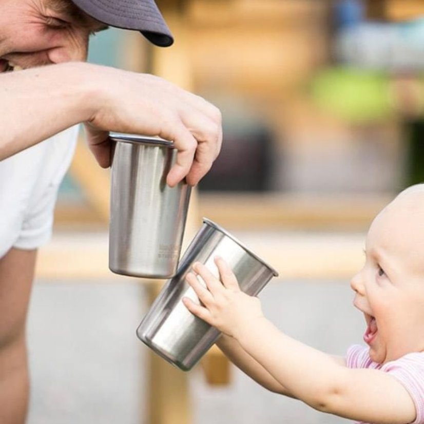 Klean Kanteen Sada nerezových pohárků 4 x 473 ml
