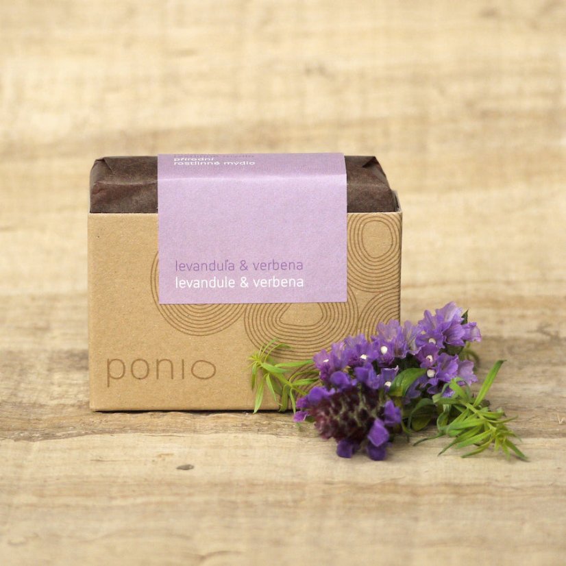 Ponio přírodní tuhé mýdlo Levandule & Verbena