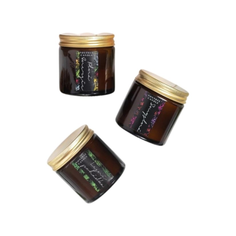 Vontree Candle Dárková sada sójových svíček ve skle II. 3 x 60 ml