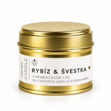 Vontree Candle Vonná sójová svíčka v plechovce Pačuli, Rybíz, Bergamot