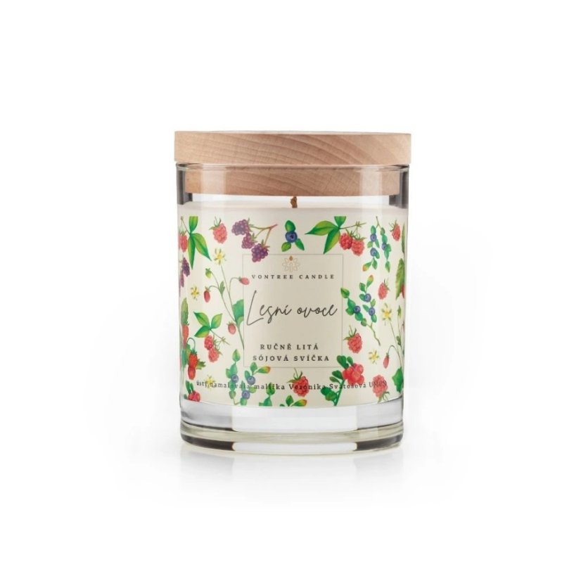 Vontree Candle Sójová vonná svíčka Lesní ovoce