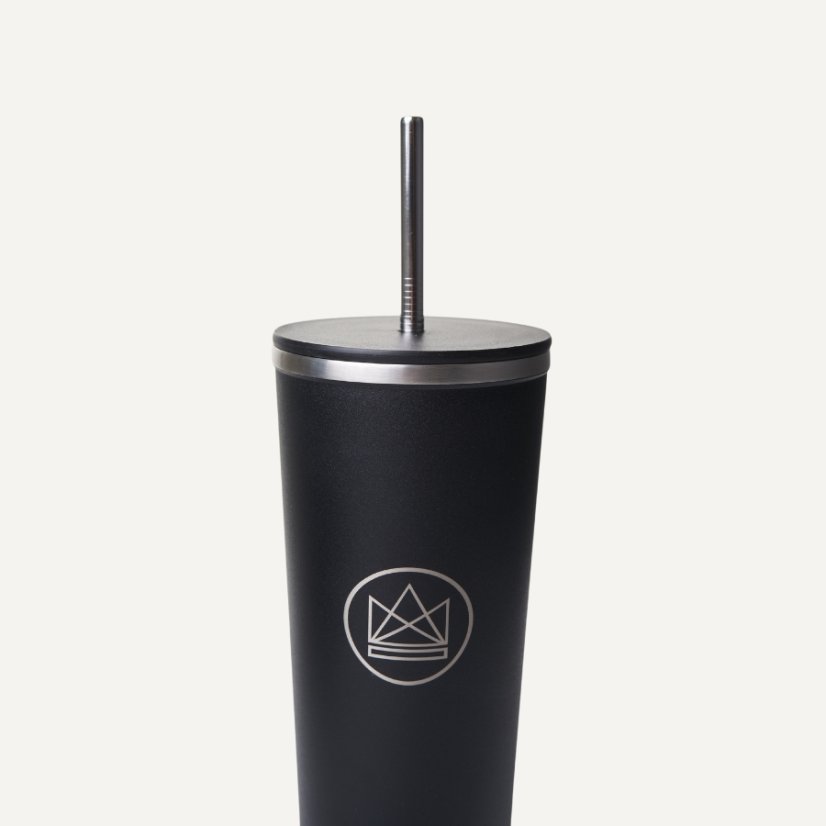 Neon Kactus Designový nerez pohár s brčkem 710 ml