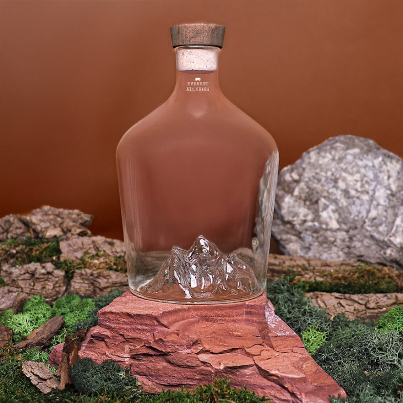 Alaskan Maker skleněná karafa na alkohol Mount Everest