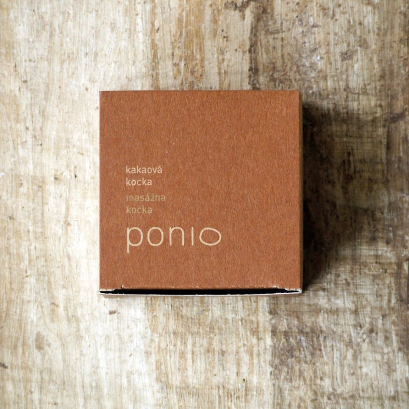 Ponio masážní Kakaová kostka