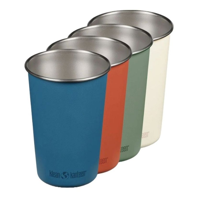 Klean Kanteen Sada barevných nerezových pohárků 4 x 473 ml