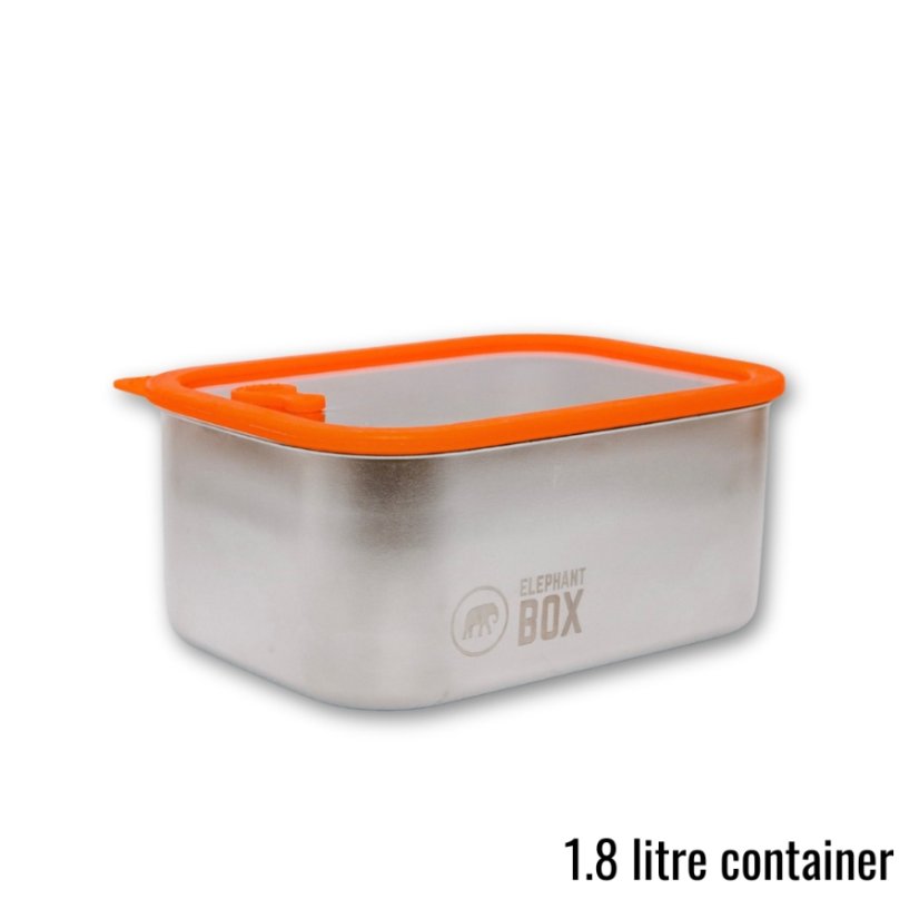 Elephant Box Nerezový box do mikrovlnky se skleněným víkem