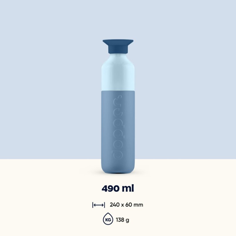 Dopper Barevná nerezová láhev na pití 490ml