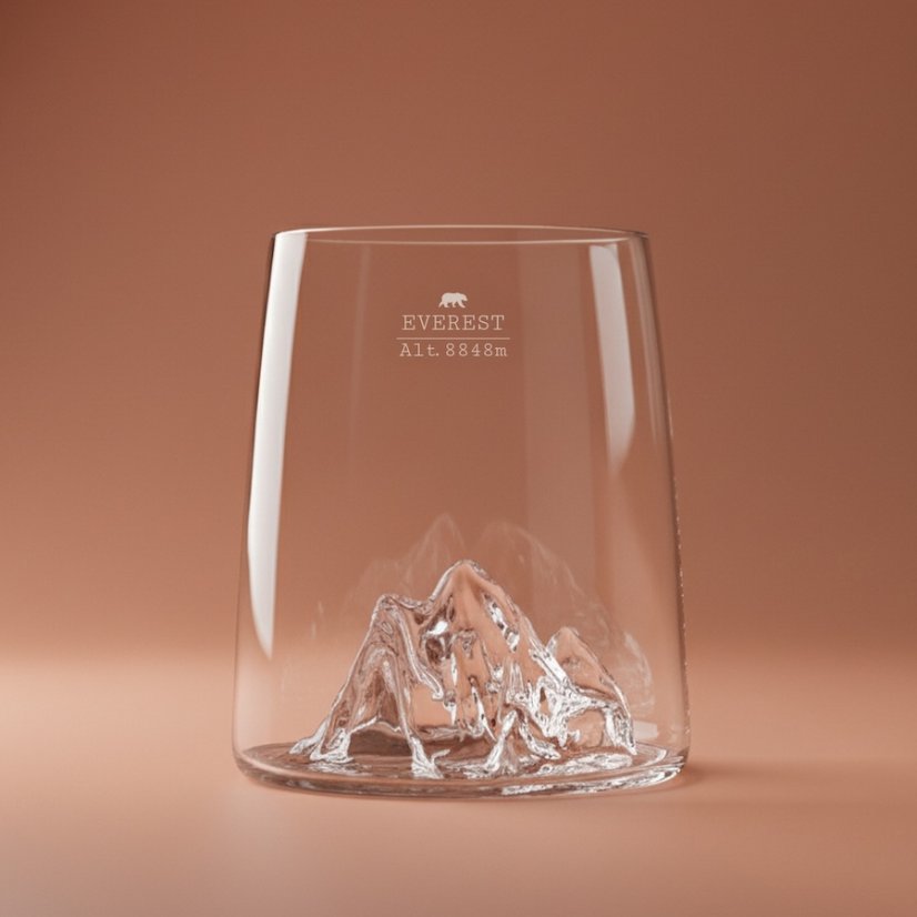 Alaskan Maker designové skleničky na panáky TOPOGRAPHIC 4 ks