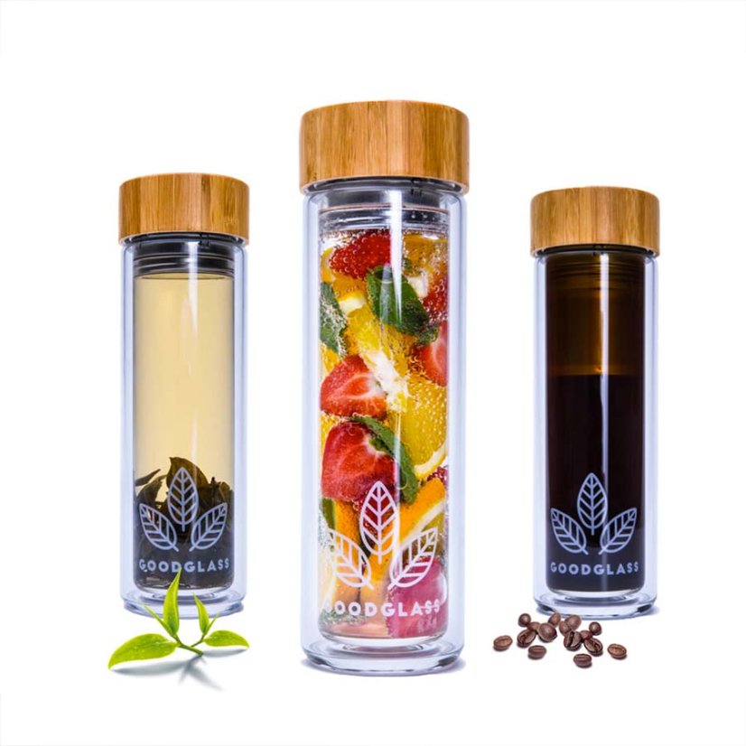 GoodWays skleněná termoska s infuzérem GoodGlass Thermo