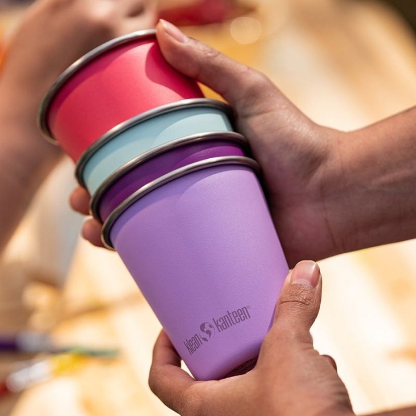 Klean Kanteen Sada dětských nerezových pohárků 4 x 296 ml