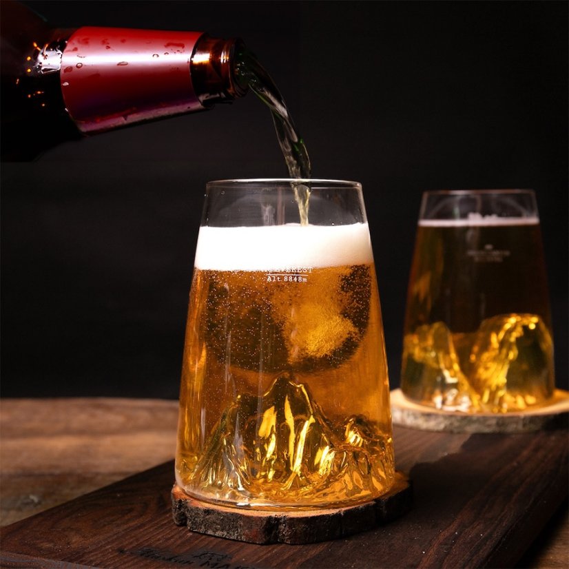 Alaskan Maker Designová křišťálová sklenice Mount Everest