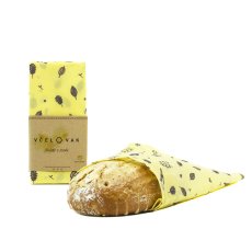 Včelovak voskovaný bavlněný obal na pečivo Luční květy